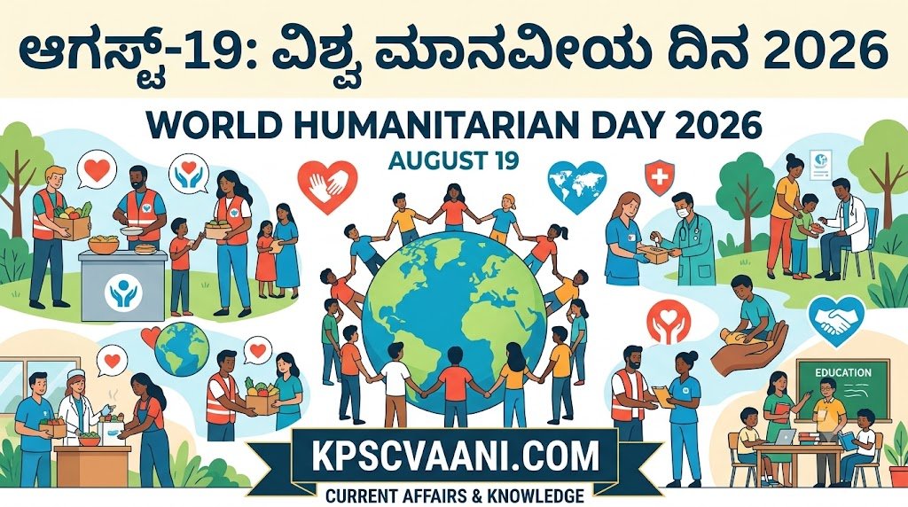ಆಗಸ್ಟ್-19:  ವಿಶ್ವ ಮಾನವೀಯ ದಿನ 2026