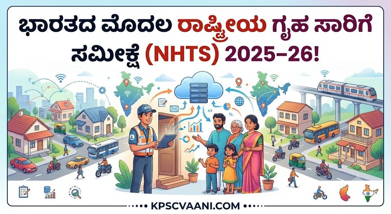 ಭಾರತದ ಮೊದಲ ರಾಷ್ಟ್ರೀಯ ಗೃಹ ಸಾರಿಗೆ ಸಮೀಕ್ಷೆ (NHTS) 2025–26