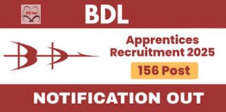 ಭಾರತ್ ಡೈನಾಮಿಕ್ಸ್ ಲಿಮಿಟೆಡ್ ನೇಮಕಾತಿ 2025 : ಟ್ರೇಡ್ ಅಪ್ರೆಂಟಿಸ್ ಹುದ್ದೆಗಳ ಭರ್ಜರಿ ನೇಮಕಾತಿ! ಕೂಡಲೇ ಅರ್ಜಿ ಸಲ್ಲಿಸಿ