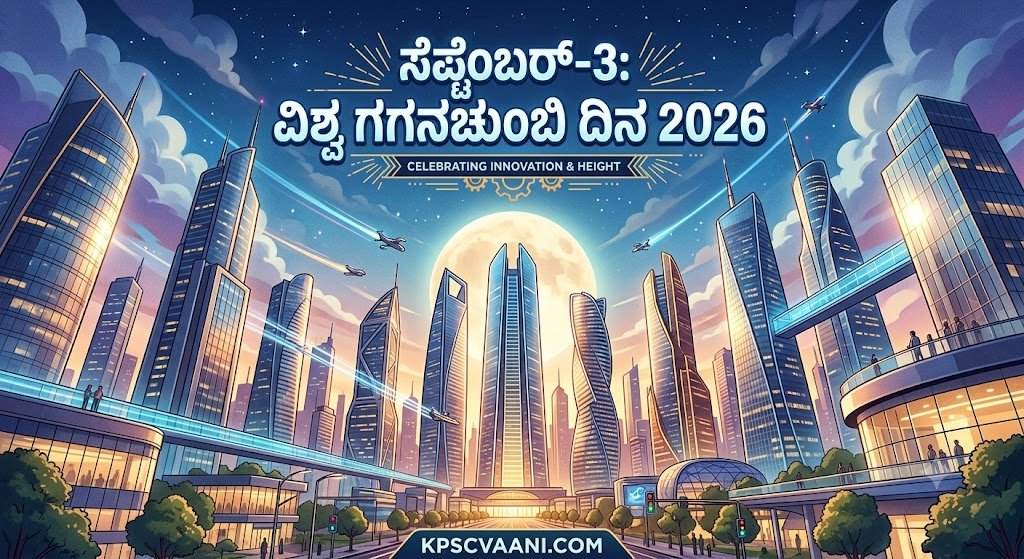 ಸೆಪ್ಟೆಂಬರ್-3: ವಿಶ್ವ ಗಗನಚುಂಬಿ ದಿನ 2026