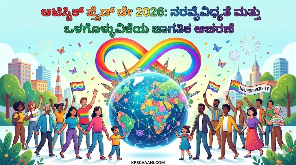 ಆಟಿಸ್ಟಿಕ್ ಪ್ರೈಡ್ ಡೇ 2026: ನರವೈವಿಧ್ಯತೆ ಮತ್ತು ಒಳಗೊಳ್ಳುವಿಕೆಯ ಜಾಗತಿಕ ಆಚರಣೆ
