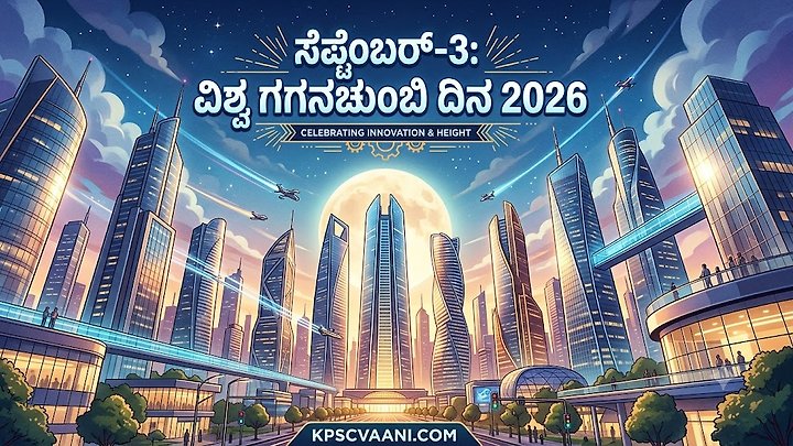 ಸೆಪ್ಟೆಂಬರ್-3: ವಿಶ್ವ ಗಗನಚುಂಬಿ ದಿನ 2026