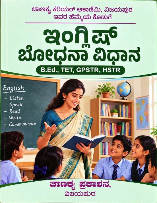 ಇಂಗ್ಲಿಷ್ ಬೋಧನಾ ವಿಧಾನ (English Pedagogy) - ಚಾಣಕ್ಯ ಪ್ರಕಾಶನ ವಿಜಯಪುರ |