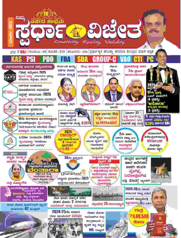 ಸ್ಪರ್ಧಾ ವಿಜೇತ ಮಾಸಪತ್ರಿಕೆ | ಮಾರ್ಚ್ 2025 | March Vijeta 2025 | KM Suresh