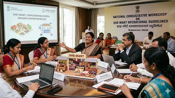 SHE-MART ಉಪಕ್ರಮ: ಗ್ರಾಮೀಣ ಮಹಿಳಾ ಉದ್ಯಮಿಗಳ ಸಬಲೀಕರಣಕ್ಕೆ ಕೇಂದ್ರದ ಕ್ರಾಂತಿಕಾರಿ ಮುನ್ನುಡಿ