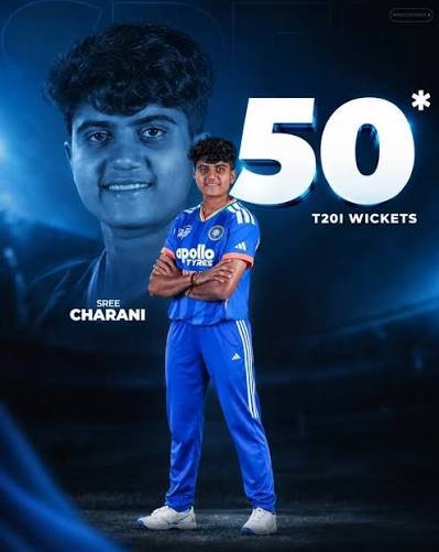 T20I ಕ್ರಿಕೆಟ್‌ನಲ್ಲಿ ವೇಗವಾಗಿ 50 ವಿಕೆಟ್: ಐತಿಹಾಸಿಕ ಮೈಲಿಗಲ್ಲು ಸ್ಥಾಪಿಸಿದ ಶ್ರೀ ಚರಣಿ!