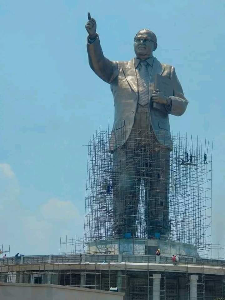 ಹೈದರಾಬಾದ್ ನಲ್ಲಿ ದೇಶದಲ್ಲೇ ಅತಿ ಎತ್ತರದ ಅಂಬೇಡ್ಕರ್ ರವರ ಪ್ರತಿಮೆ ಅನಾವರಣ