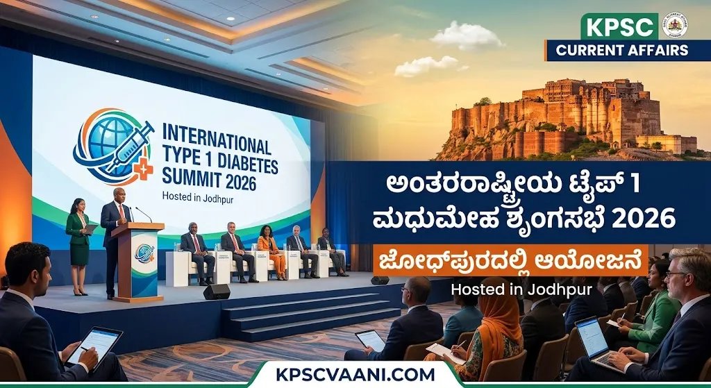 ಅಂತರರಾಷ್ಟ್ರೀಯ ಟೈಪ್ 1 ಮಧುಮೇಹ ಶೃಂಗಸಭೆ 2026: ಜೋಧ್‌ಪುರದಲ್ಲಿ ಆಯೋಜನೆ