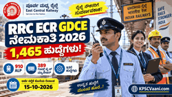 ರೈಲ್ವೆ ನೇಮಕಾತಿ 2026: RRCಯಿಂದ 1,465 ಹುದ್ದೆಗಳಿಗೆ ಅಧಿಸೂಚನೆ ಬಿಡುಗಡೆ; ಅರ್ಜಿ ಸಲ್ಲಿಕೆಗೆ ಸಿದ್ಧರಾಗಿ!