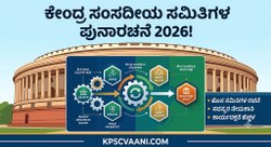 ಕೇಂದ್ರ ಸಂಸದೀಯ ಸಮಿತಿಗಳ ಪುನಾರಚನೆ 2026