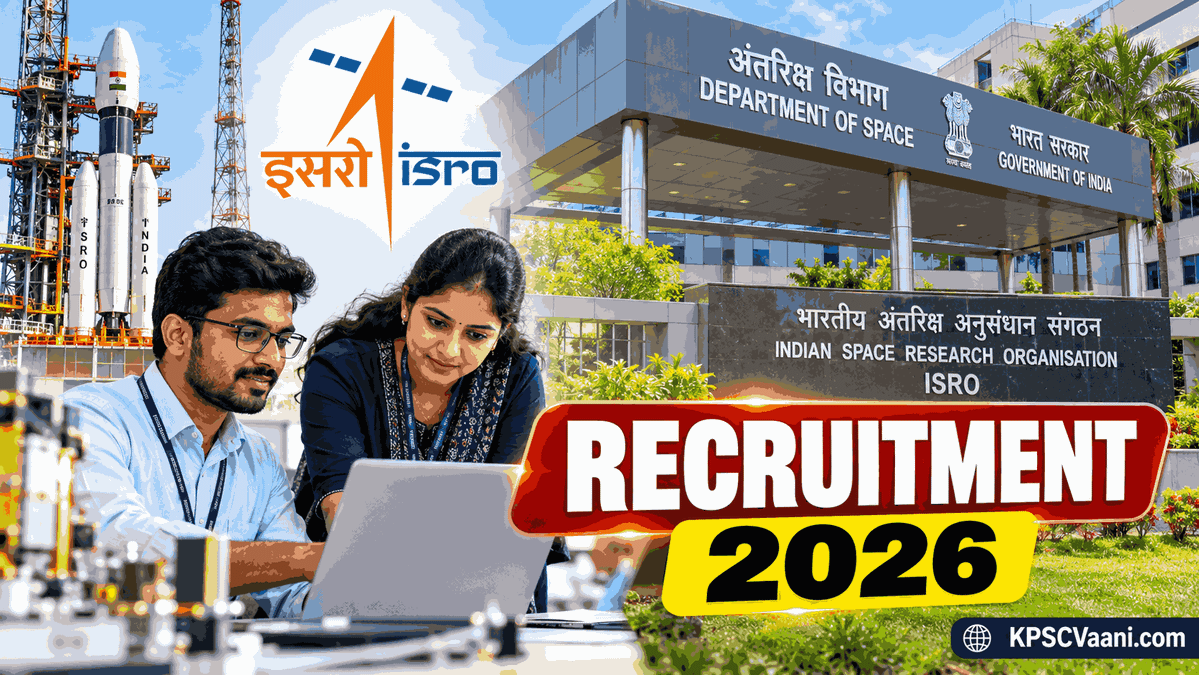 ISRO Recruitment 2026: ಇಸ್ರೋದಲ್ಲಿ 60ಕ್ಕೂ ಹೆಚ್ಚು ಗ್ರೂಪ್-A, ಗ್ರೂಪ್-B ಹುದ್ದೆಗಳ ಭರ್ತಿ; ವೇತನ, ಅರ್ಹತೆ, ಅರ್ಜಿ ವಿವರ ಇಲ್ಲಿದೆ!