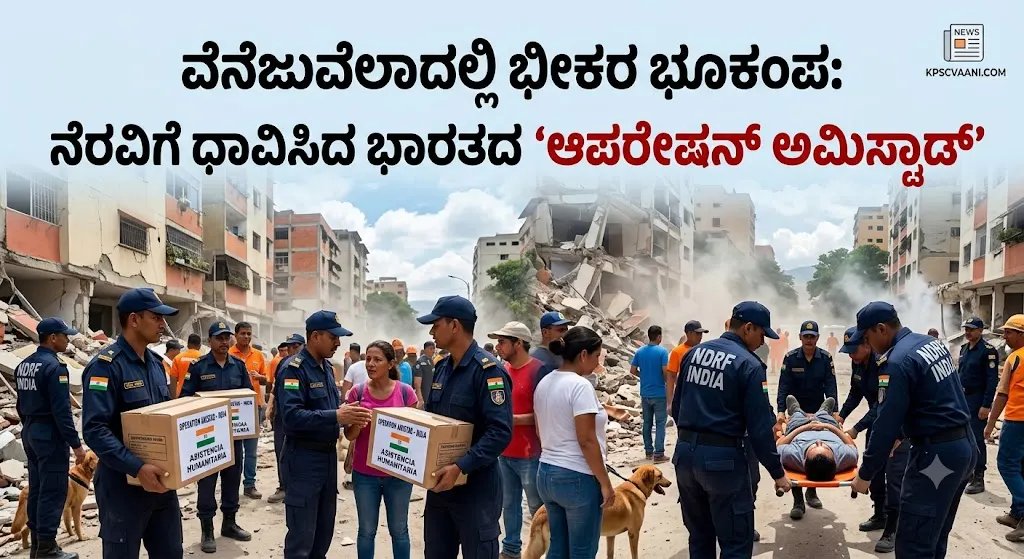 ವೆನೆಜುವೆಲಾದಲ್ಲಿ ಭೀಕರ ಭೂಕಂಪ: ನೆರವಿಗೆ ಧಾವಿಸಿದ ಭಾರತದ ‘ಆಪರೇಷನ್ ಅಮಿಸ್ಟಾಡ್’