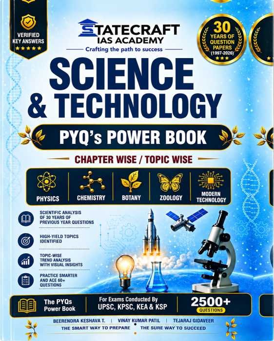Science & Technology PYQ's Power Book by Statecraft IAS Academy