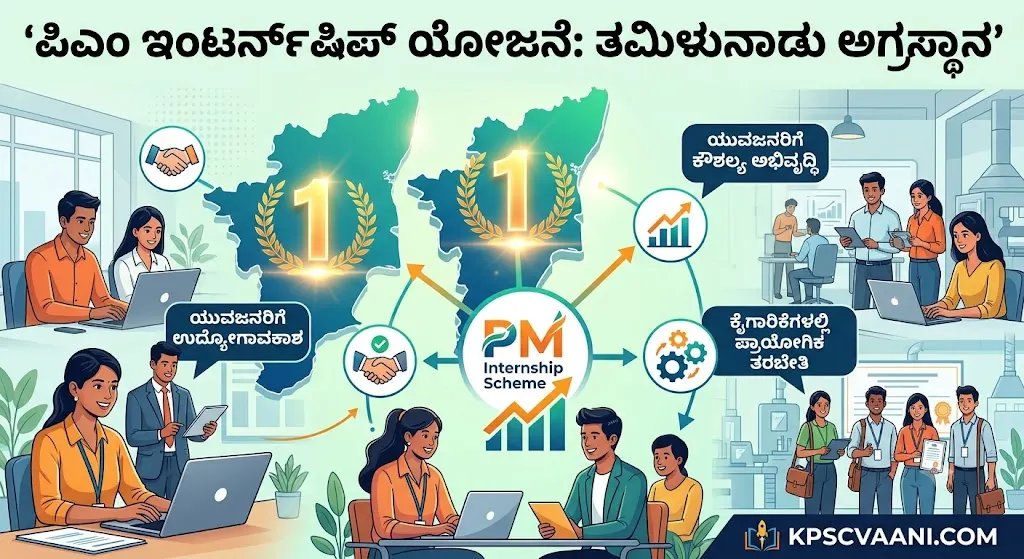 ಪಿಎಂ ಇಂಟರ್ನ್‌ಷಿಪ್ ಯೋಜನೆ: ತಮಿಳುನಾಡು ಅಗ್ರಸ್ಥಾನ