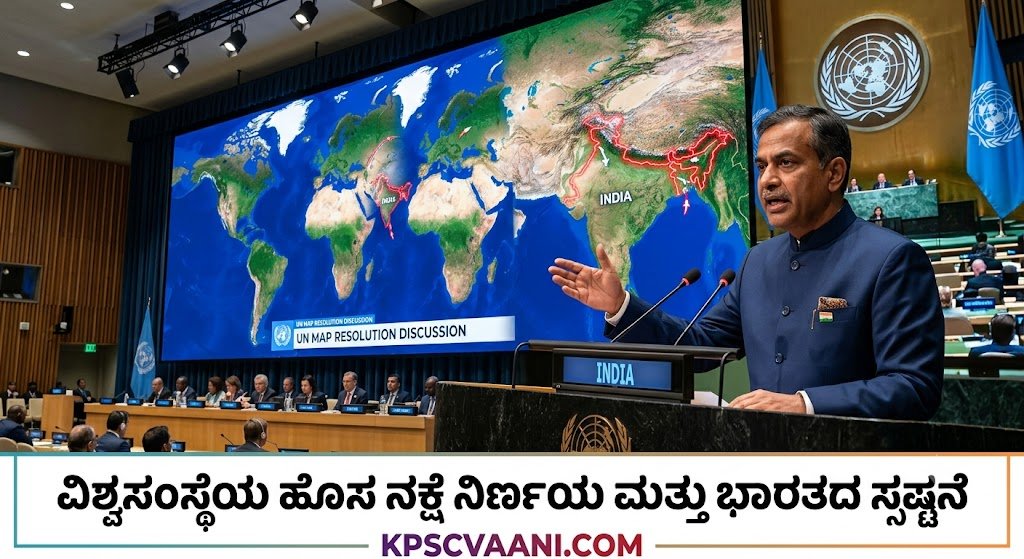 ವಿಶ್ವಸಂಸ್ಥೆಯ ಹೊಸ ನಕ್ಷೆ ನಿರ್ಣಯ ಮತ್ತು ಭಾರತದ ಸ್ಪಷ್ಟನೆ