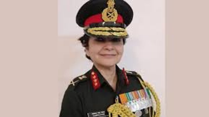 ಭಾರತೀಯ ಸಶಸ್ತ್ರ ಪಡೆಗಳ ವೈದ್ಯಕೀಯ ಸೇವೆಯ ಡಿ.ಜಿ.ಹುದ್ದೆಗೆ  ಮೊದಲ ಮಹಿಳೆ