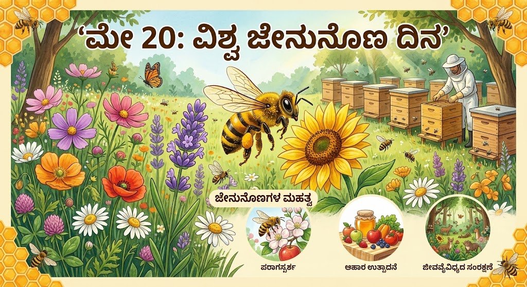 ಮೇ- 20: ವಿಶ್ವ ಜೇನುನೊಣ ದಿನ