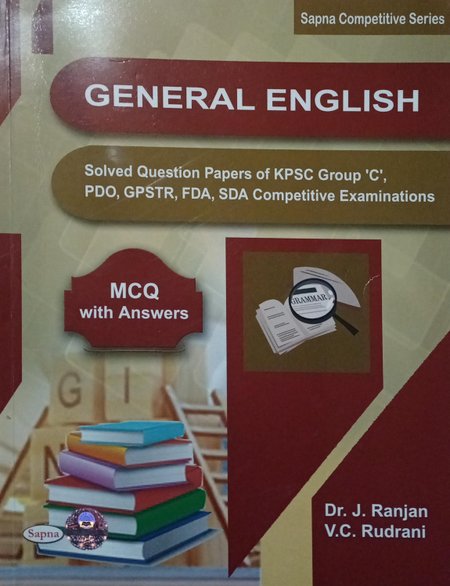 General English| Dr.J. Ranjan & V C Rudrani| Sapna