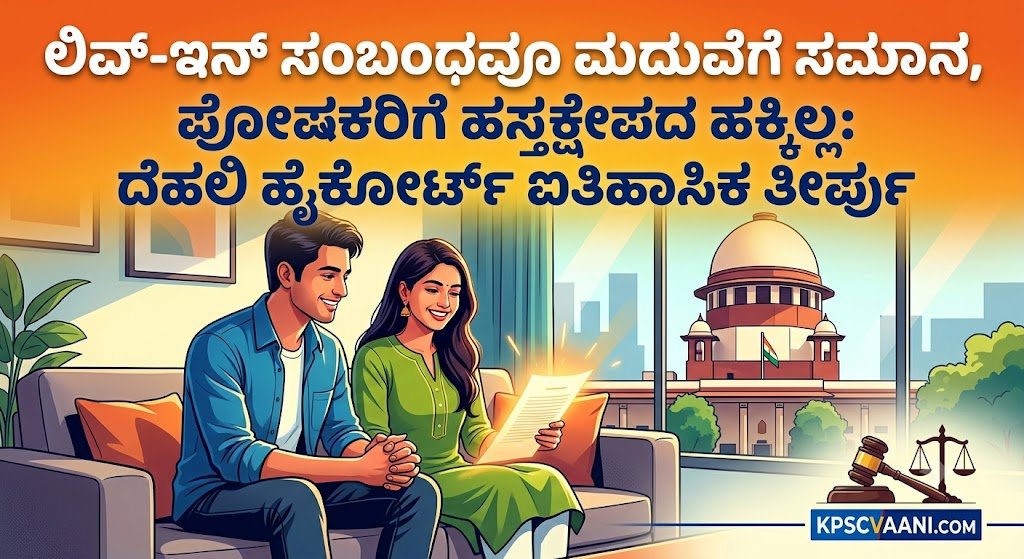 ಲಿವ್-ಇನ್‌ ಸಂಬಂಧವೂ ಮದುವೆಗೆ ಸಮಾನ, ಪೋಷಕರಿಗೆ ಹಸ್ತಕ್ಷೇಪದ ಹಕ್ಕಿಲ್ಲ: ದೆಹಲಿ ಹೈಕೋರ್ಟ್ ಐತಿಹಾಸಿಕ ತೀರ್ಪು