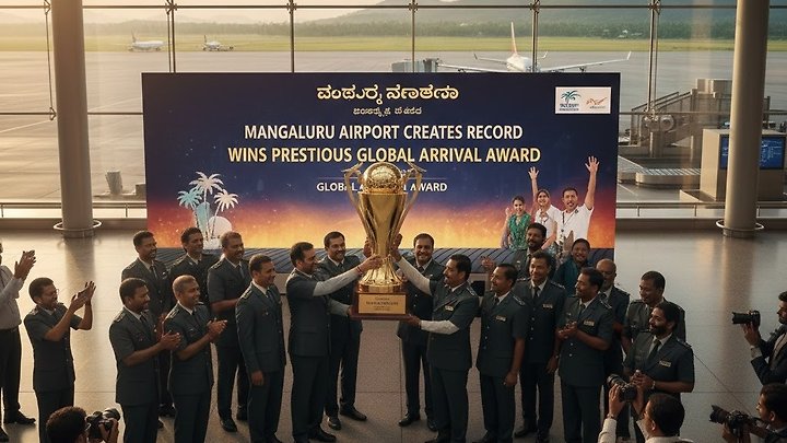 ಮಂಗಳೂರು ವಿಮಾನ ನಿಲ್ದಾಣಕ್ಕೆ ಮತ್ತೆ ಜಾಗತಿಕ ಗೌರವ – ಸತತ 2ನೇ ಬಾರಿ ಶ್ರೇಷ್ಠ ಆಗಮನ ಪ್ರಶಸ್ತಿ