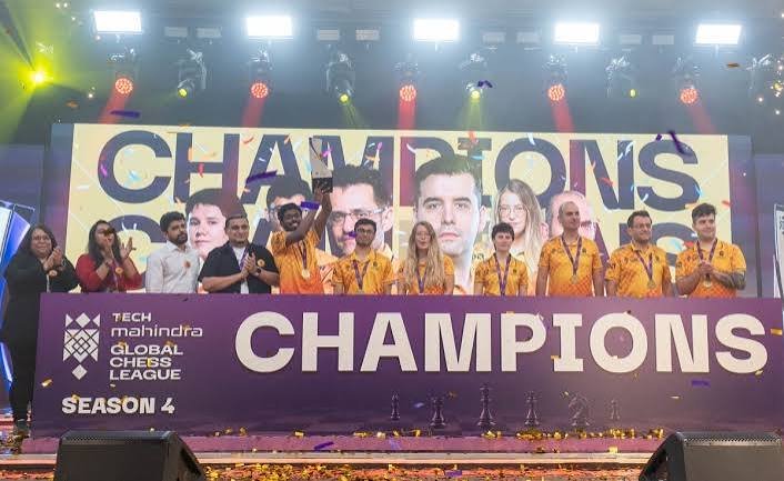 ಟೆಕ್ ಮಹೀಂದ್ರಾ ಗ್ಲೋಬಲ್ ಚೆಸ್ ಲೀಗ್ 2026: 'ಗಂಗಾ ಗ್ರಾಂಡ್‌ಮಾಸ್ಟರ್ಸ್' ತಂಡಕ್ಕೆ ಮೊದಲ ಚಾಂಪಿಯನ್ ಪಟ್ಟ!