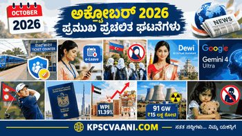 ಪ್ರಮುಖ ಪ್ರಚಲಿತ ಘಟನೆಗಳು: 19-10-2026