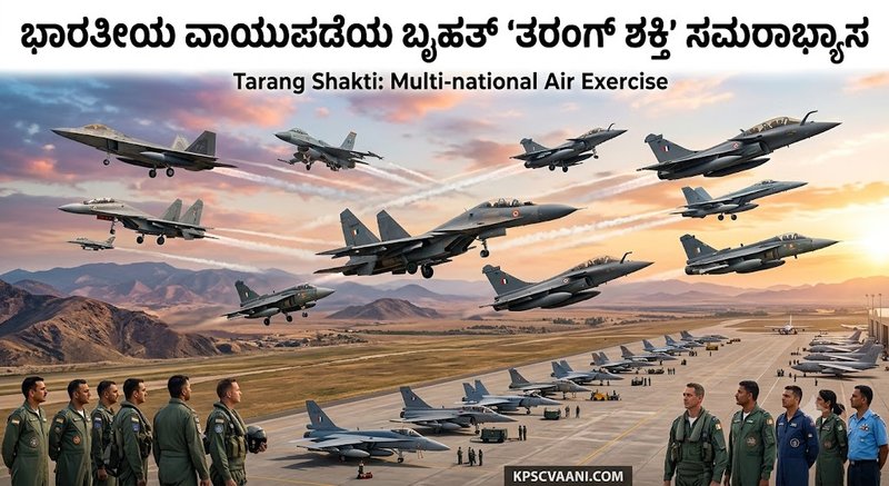 ಭಾರತೀಯ ವಾಯುಪಡೆಯ ಬೃಹತ್ 'ತರಂಗ್ ಶಕ್ತಿ' ಸಮರಾಭ್ಯಾಸ