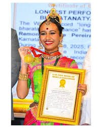 170 ಗಂಟೆಗಳ ಭರತನಾಟ್ಯ ಪ್ರದರ್ಶನ ನಿಲುವ ವಿಶ್ವ ದಾಖಲೆ