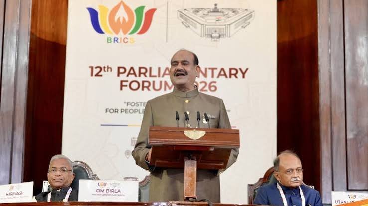 12ನೇ ಬ್ರಿಕ್ಸ್ ಸಂಸದೀಯ ಒಕ್ಕೂಟದ ಸಭೆ 2026: ನವದೆಹಲಿಯಲ್ಲಿ ಲೋಕಸಭಾ ಅಧ್ಯಕ್ಷ ಓಂ ಬಿರ್ಲಾ ಚಾಲನೆ