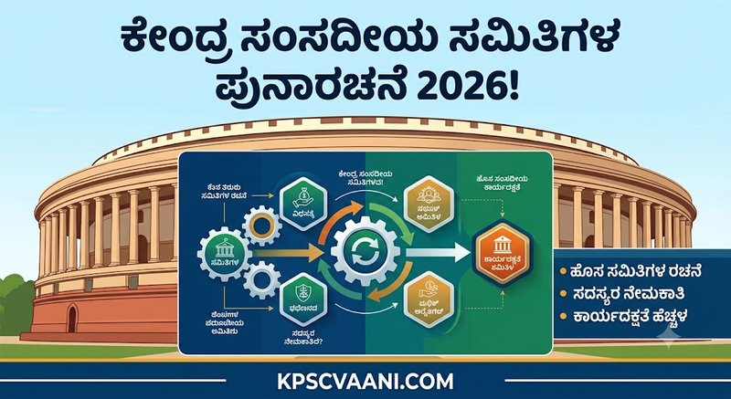 ಕೇಂದ್ರ ಸಂಸದೀಯ ಸಮಿತಿಗಳ ಪುನಾರಚನೆ 2026