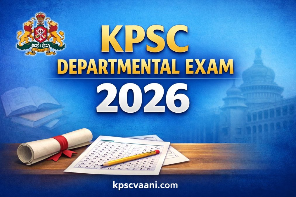 KPSC ಇಲಾಖಾ ಪರೀಕ್ಷೆ 2026: ಫೆ. 21ರಿಂದ ಆನ್‌ಲೈನ್ ಅರ್ಜಿ – ಸಂಪೂರ್ಣ ವಿವರ ಇಲ್ಲಿದೆ