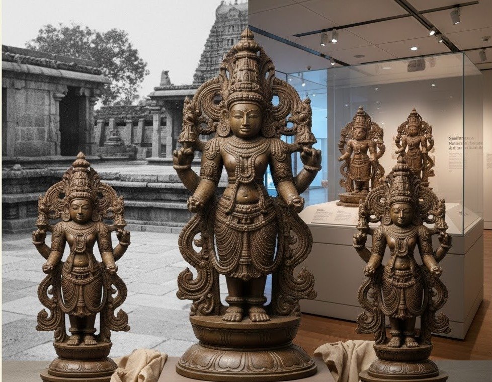 ಅಮೆರಿಕಾದಿಂದ ಭಾರತಕ್ಕೆ ಮರಳಲಿವೆ ಚೋಳರ ಕಾಲದ ಅಪರೂಪದ 3 ಕಂಚಿನ ವಿಗ್ರಹಗಳು