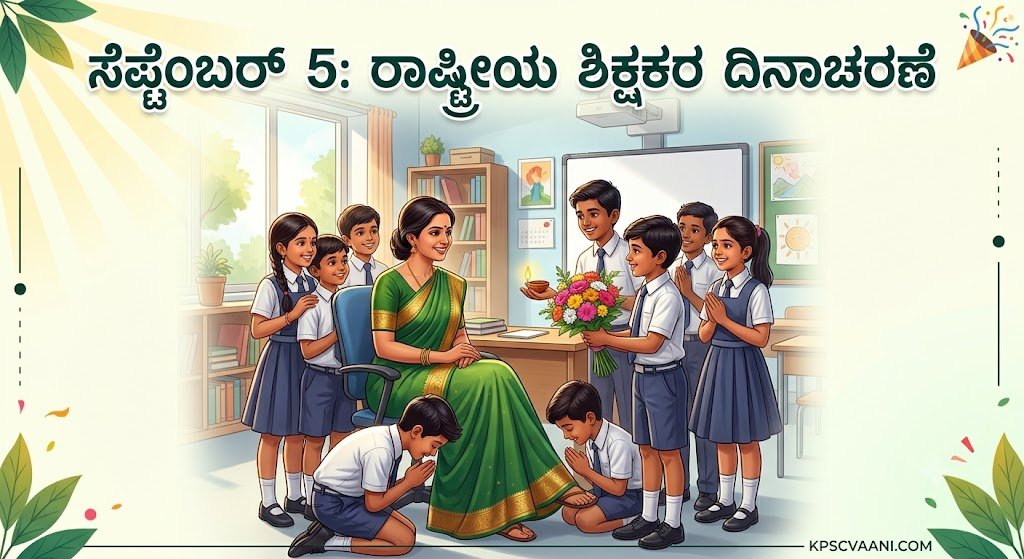 ಸೆಪ್ಟೆಂಬರ್ 5: ರಾಷ್ಟ್ರೀಯ ಶಿಕ್ಷಕರ ದಿನಾಚರಣೆ