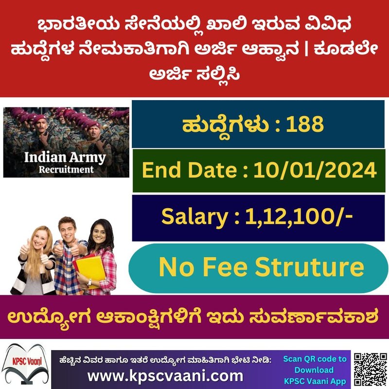 Indian Army Recruitments 2024