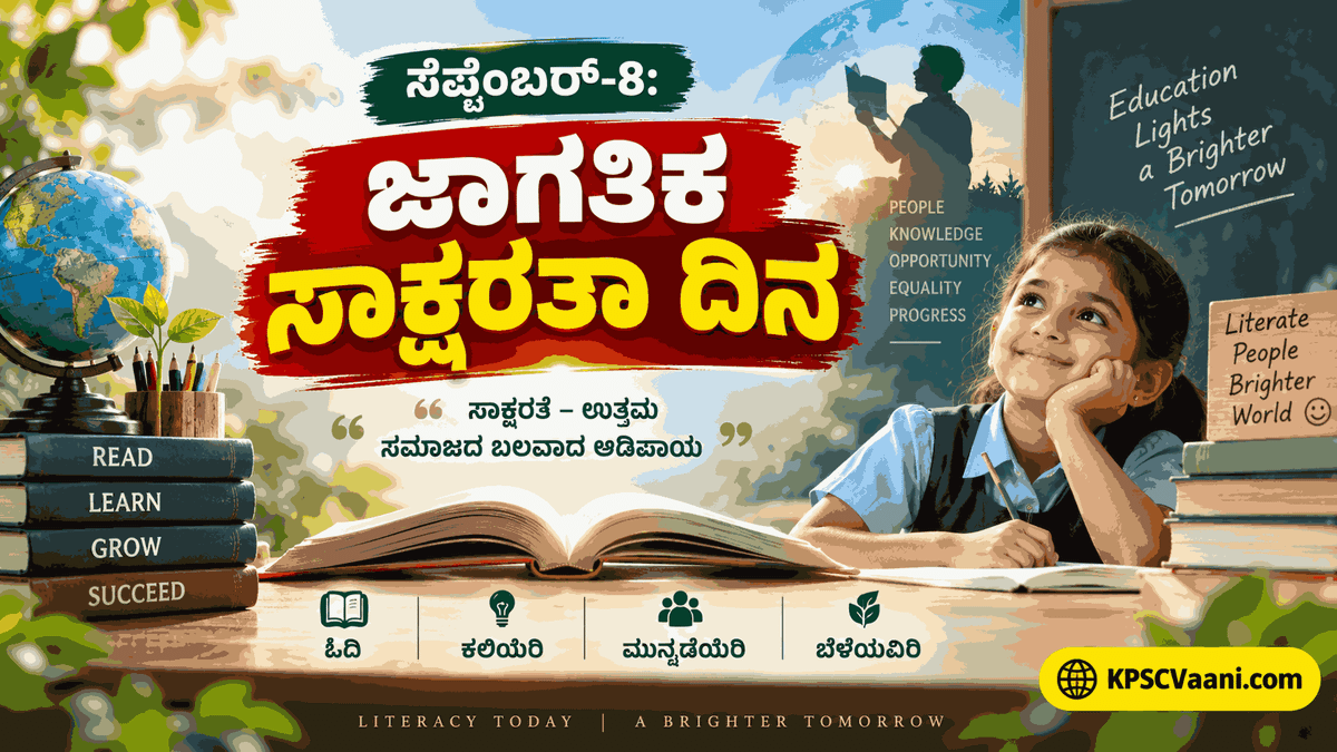 ಸೆಪ್ಟೆಂಬರ್-8: ಜಾಗತಿಕ ಸಾಕ್ಷರತಾ ದಿನ