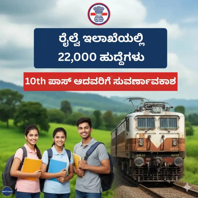 Railway Recruitment 2026: 10th, PUC ಪಾಸಾದವರಿಗೆ ಗುಡ್ ನ್ಯೂಸ್! 22,000+ ಹುದ್ದೆಗಳ ನೇಮಕಾತಿ ಅಧಿಸೂಚನೆ (Latest Update)
