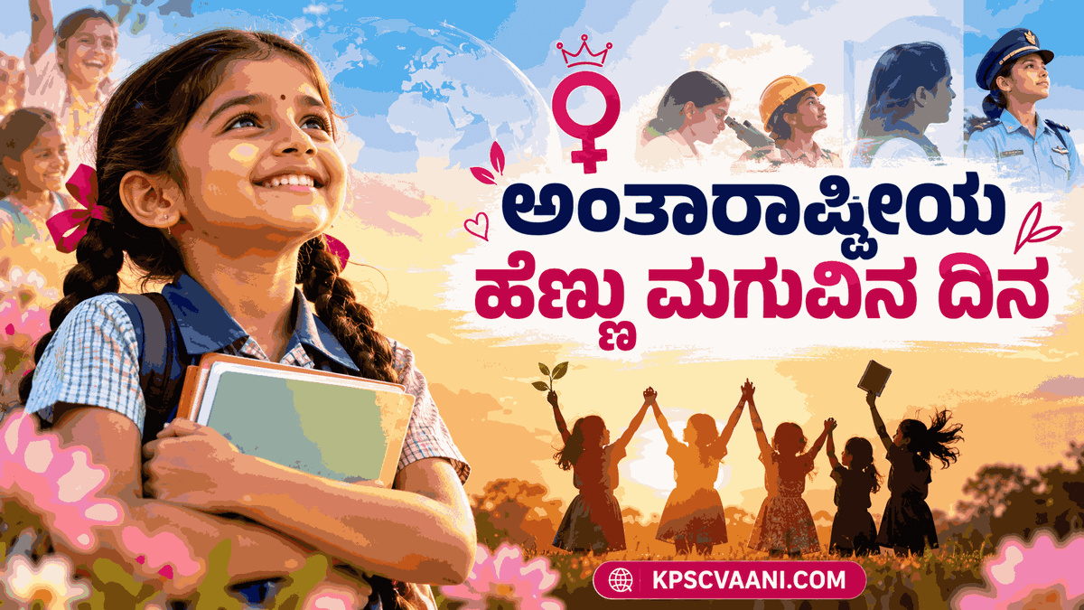 ಅಕ್ಟೋಬರ್-11: ಅಂತಾರಾಷ್ಟ್ರೀಯ ಹೆಣ್ಣು ಮಗುವಿನ ದಿನ