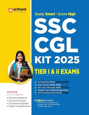 SSC CGL KIT 2025 – Tier I & II Exams | Arihant Publications