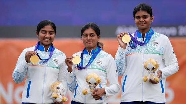 ಏಷ್ಯನ್ ಗೇಮ್ಸ್: ರಿಕರ್ವ್ ಬಿಲ್ವಿದ್ಯೆಯಲ್ಲಿ ಭಾರತ ಮಹಿಳಾ ತಂಡಕ್ಕೆ ಚಾರಿತ್ರಿಕ ಚಿನ್ನದ ಪದಕ!