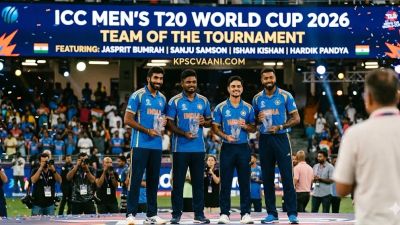 ಐಸಿಸಿ ಟಿ20 ವಿಶ್ವಕಪ್ 2026: 'ಟೀಮ್ ಆಫ್ ದಿ ಟೂರ್ನಮೆಂಟ್' ಪ್ರಕಟ - ಸಂಜು, ಬೂಮ್ರಾ ಸೇರಿ ನಾಲ್ವರು ಭಾರತೀಯರಿಗೆ ಸ್ಥಾನ!