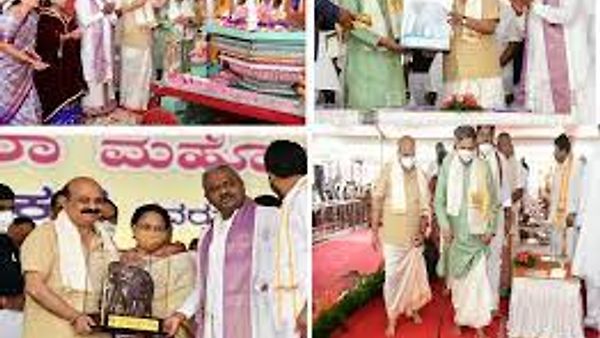 ನಾಡಹಬ್ಬ ಮೈಸೂರು ದಸರಾಗೆ ಚಾಲನೆ ನೀಡಿದ ಮಾಜಿ ಸಿಎಂ ಎಸ್​.ಎಂ. ಕೃಷ್ಣ