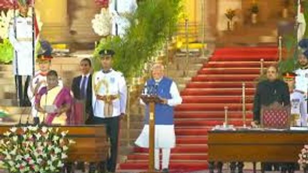 ಮೂರನೇ ಅವಧಿಗೆ ಪ್ರಧಾನಮಂತ್ರಿಯಾಗಿ ನರೇಂದ್ರ ಮೋದಿ ಪ್ರಮಾಣ ವಚನ ಸ್ವೀಕಾರ