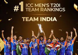 ಐಸಿಸಿ ಟಿ20 ರ‍್ಯಾಂಕಿಂಗ್ ಪ್ರಕಟ: ಅಗ್ರಸ್ಥಾನಕ್ಕೇರಿದ ಭಾರತ