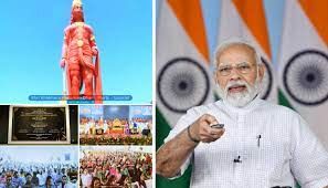 ಪ್ರಧಾನಿ ಮೋದಿ ಗುಜರಾತ್‌ನಲ್ಲಿ 108 ಅಡಿ ಎತ್ತರದ "ಹನುಮಾನ್ ಪ್ರತಿಮೆ" ಅನಾವರಣ