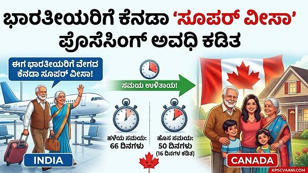 ಭಾರತೀಯರಿಗೆ ಕೆನಡಾ 'ಸೂಪರ್ ವೀಸಾ' ಪ್ರೊಸೆಸಿಂಗ್ ಅವಧಿ ಕಡಿತ