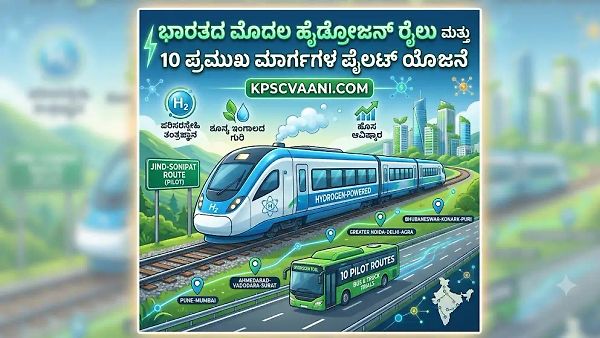 ಭಾರತದ ಮೊದಲ ಹೈಡ್ರೋಜನ್ ರೈಲು ಮತ್ತು 10 ಪ್ರಮುಖ ಮಾರ್ಗಗಳ ಪೈಲಟ್ ಯೋಜನೆ