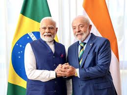 ಭಾರತ-ಬ್ರೆಜಿಲ್ ಸಂಬಂಧ: ಪ್ರಧಾನಿ ಮೋದಿ ಮತ್ತು ಅಧ್ಯಕ್ಷ ಲುಲಾ ನಡುವೆ ಮಹತ್ವದ ಚರ್ಚೆ.