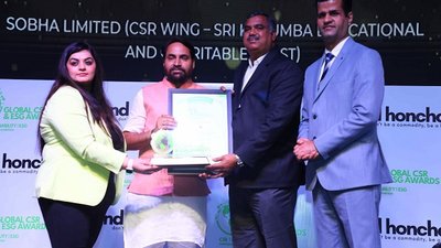ಶೋಭಾ ಗ್ರೂಪ್‌ನ ಶ್ರೀ ಕುರುಂಬಾ ಟ್ರಸ್ಟ್ ಮಕ್ಕಳ ಮತ್ತು ಮಹಿಳಾ ಅಭಿವೃದ್ಧಿಗಾಗಿ 2024 ರ ಜಾಗತಿಕ CSR ಮತ್ತು ESG ಪ್ರಶಸ್ತಿಯನ್ನು ಪಡೆದುಕೊಂಡಿದೆ