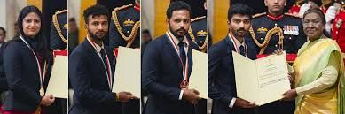 National Sports Awards: ಗುಕೇಶ್, ಮನು ಭಾಕರ್ ಸೇರಿದಂತೆ ನಾಲ್ವರಿಗೆ ಮೇಜರ್ ಧ್ಯಾನ್ ಚಂದ್ ಖೇಲ್ ರತ್ನ ಪ್ರಶಸ್ತಿ ಪ್ರದಾನ