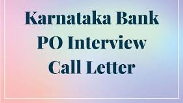 ಕರ್ನಾಟಕ ಬ್ಯಾಂಕ್ ನಲ್ಲಿ ಖಾಲಿ ಇರುವ PO ಹುದ್ದೆಗಳ ಸಂದರ್ಶನದ ಪ್ರವೇಶ ಪತ್ರಗಳು ಇದೀಗ ಪ್ರಕಟ ಕೂಡಲೇ ಡೌನ್ಲೋಡ್ ಮಾಡಿಕೊಳ್ಳಿ